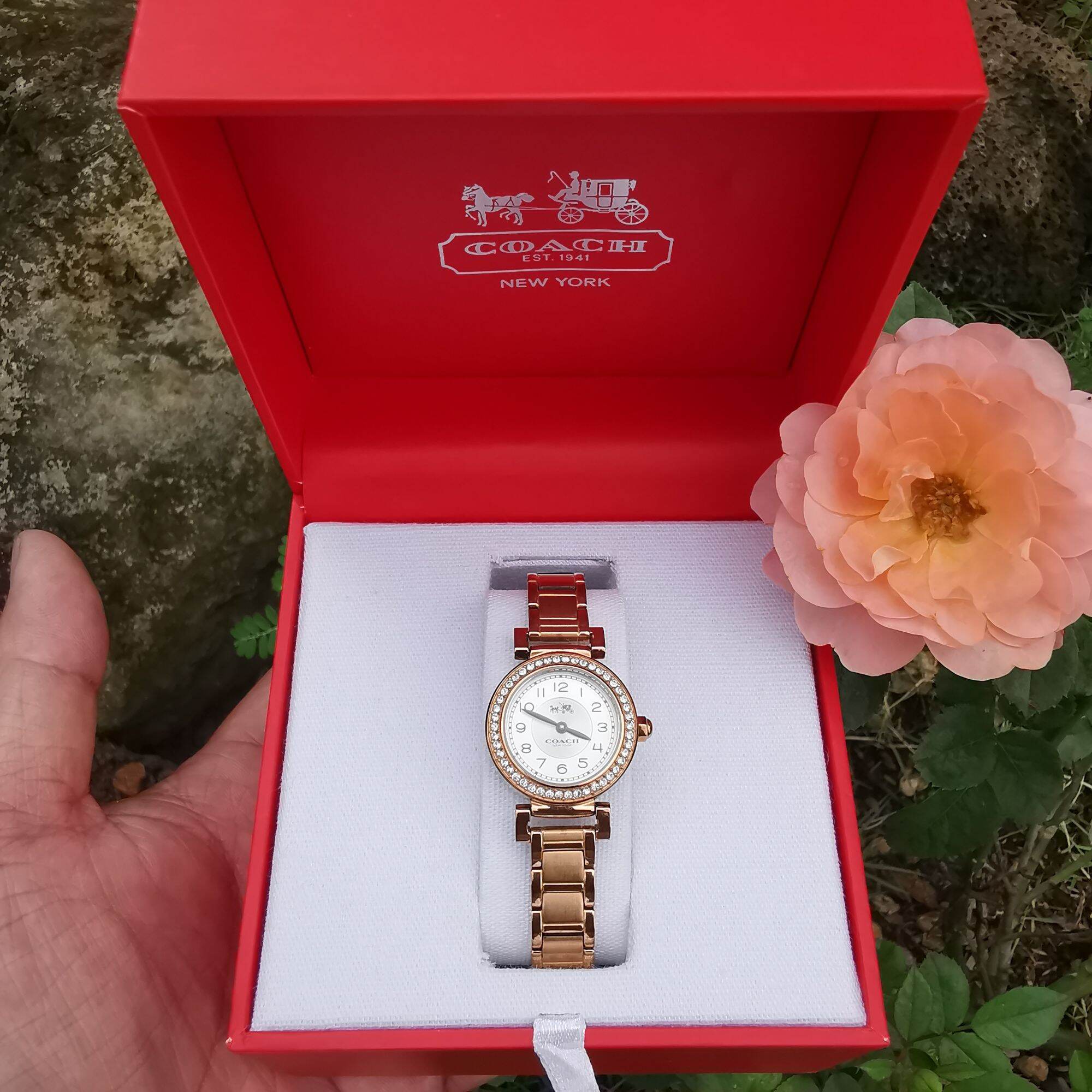 Đồng Hồ Nữ Si Nhật COACH - NEW YORK - QUARTZ Full Hộp  Độ Mới Cao G.59