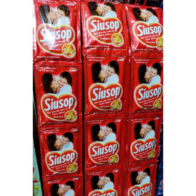 5 dây Nước xả vải SiuSop đủ hương (1 dây 10 gói, 1 gói 20g)