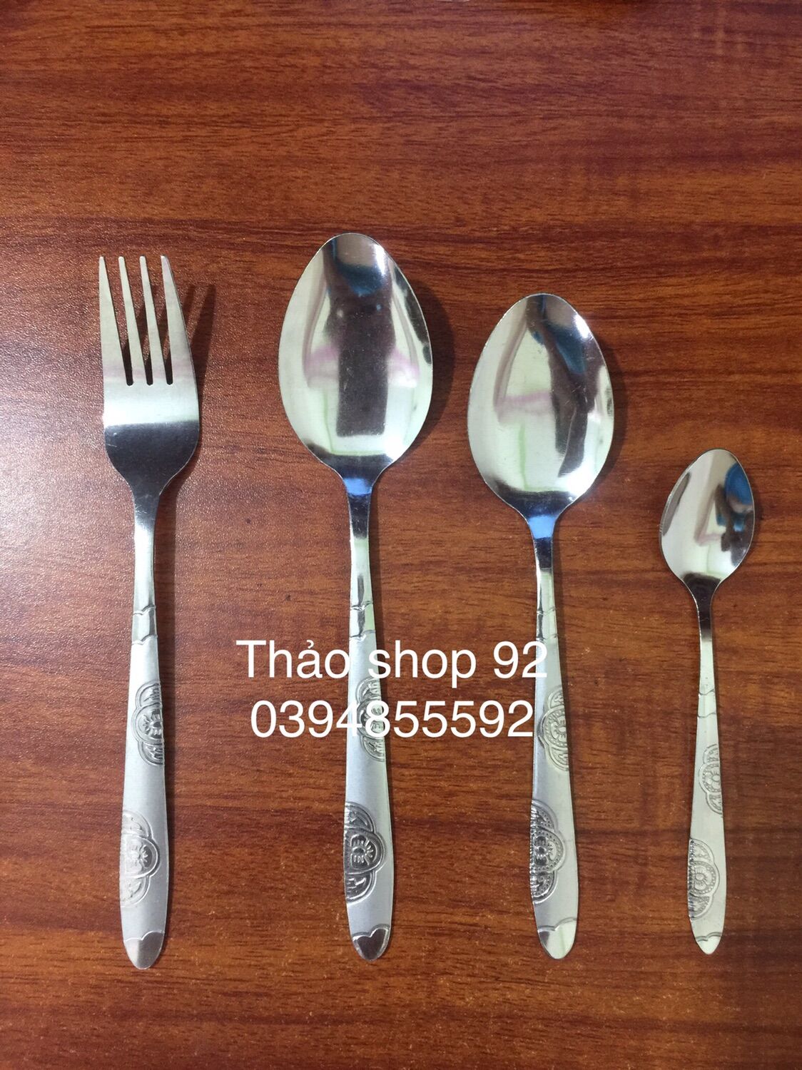 Thìa/dĩa inox cán dài cao cấp cho bé-người lớn