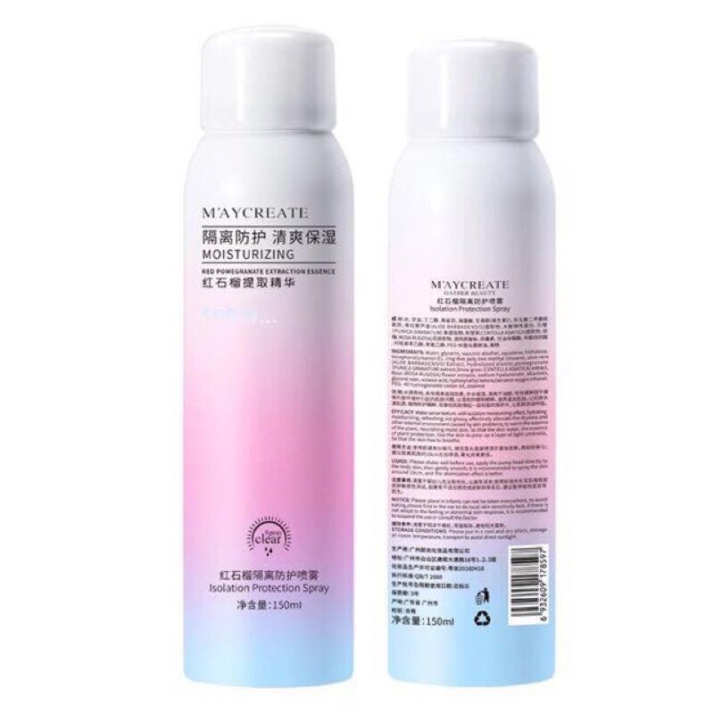 Xịt nâng tone chống nắng trắng da M‘aycreate 150ml | Maycreate