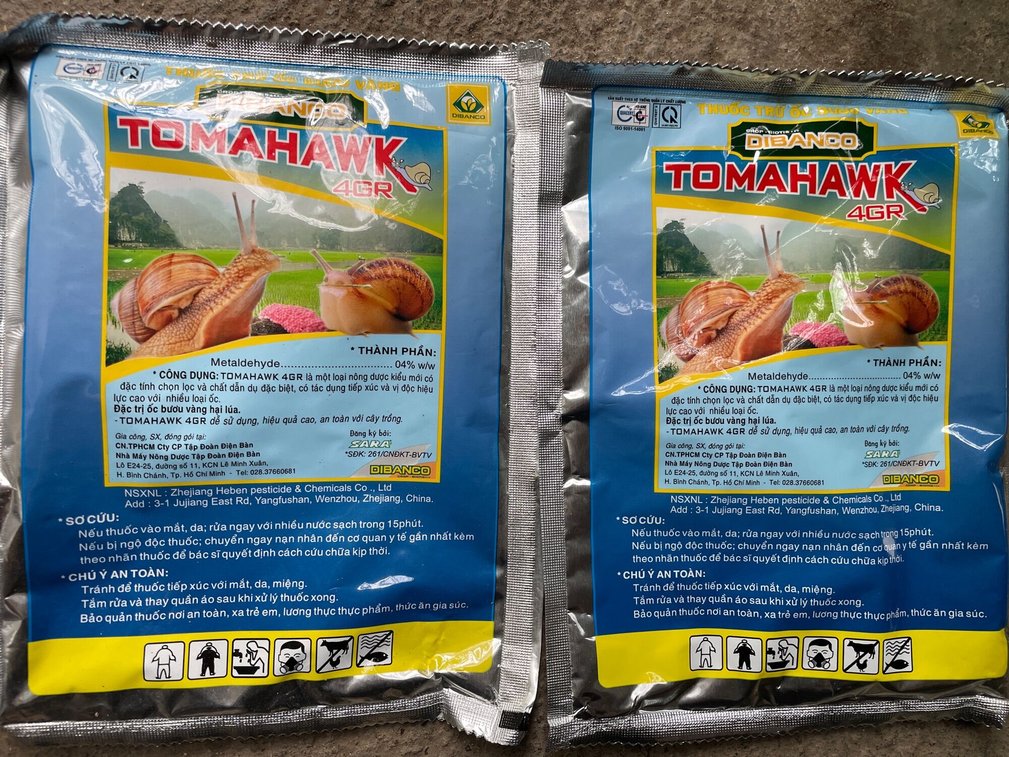 Bả trừ sên tomahawk 4gr - gói 100gram
