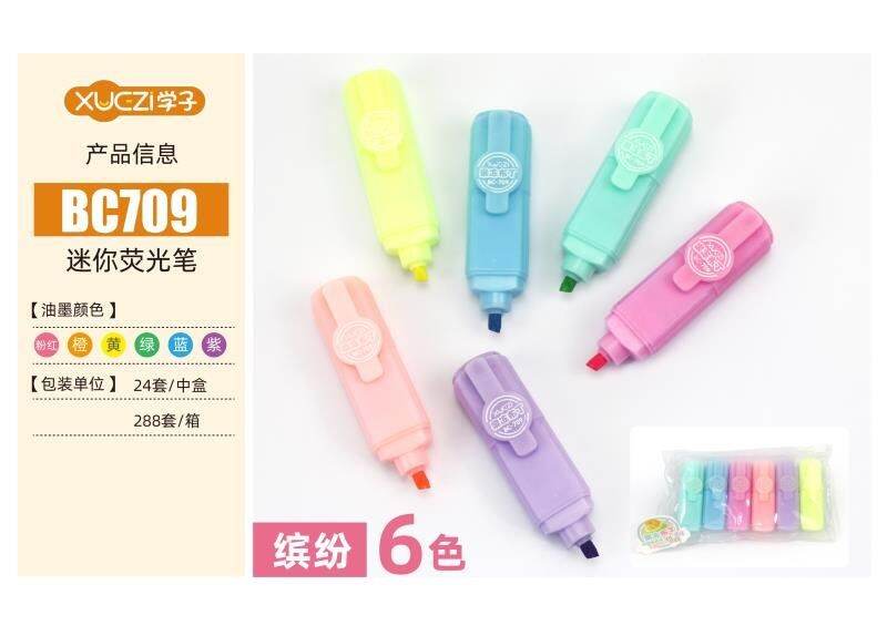 Bút dạ quang túi 6 cây 6 màu ( 707, 721, 709, 701, 705)