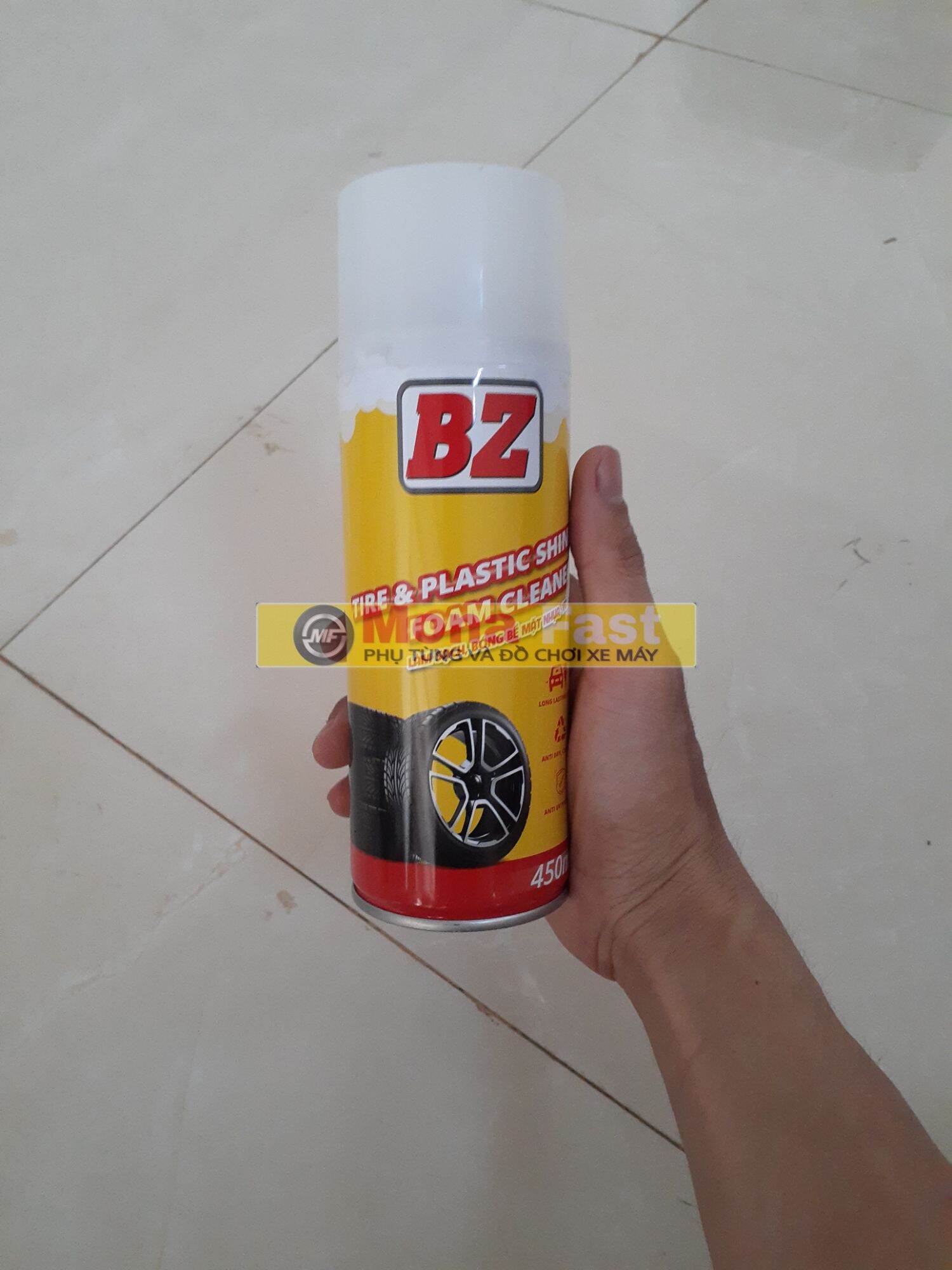 Chai xịt làm bóng vỏ xe BZ