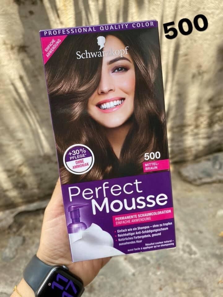 Thuốc nhuộm bọt Schwarzkopf Perfec  Mouse. Made in Germany