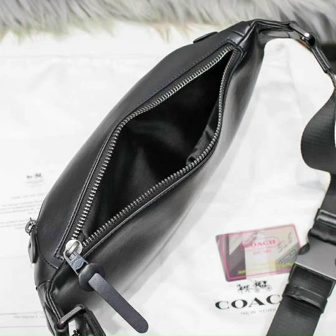 Túi bao tử Coach nam màu đen