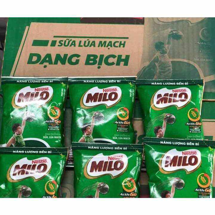 Sữa Nestle Milo bịch 180ml x 12 bịch ( 11 bịch+ tặng 1 bịch)