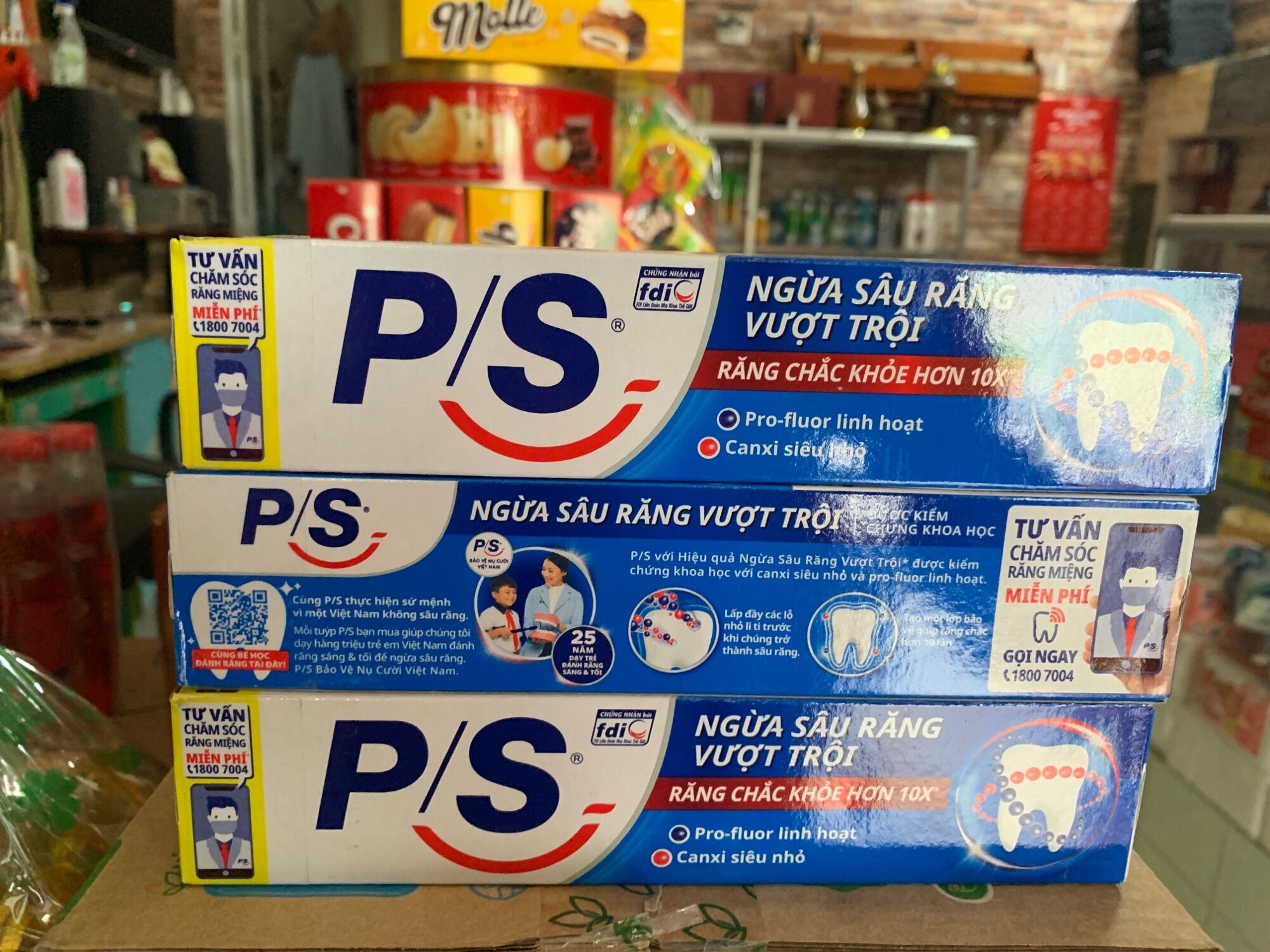 Kem đánh răng P/S ngừa sâu răng vượt trội 180gr