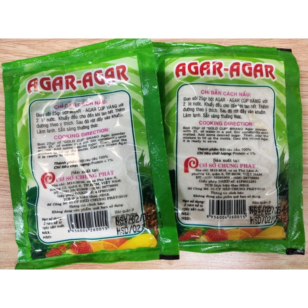 Bột rau câu nấu đông sương 25g