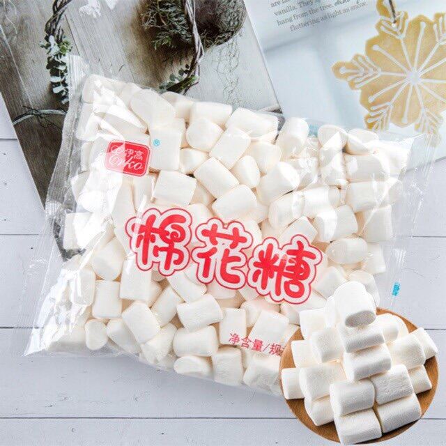 Kẹo bấc, kẹo marshmallow nougat trắng 500g