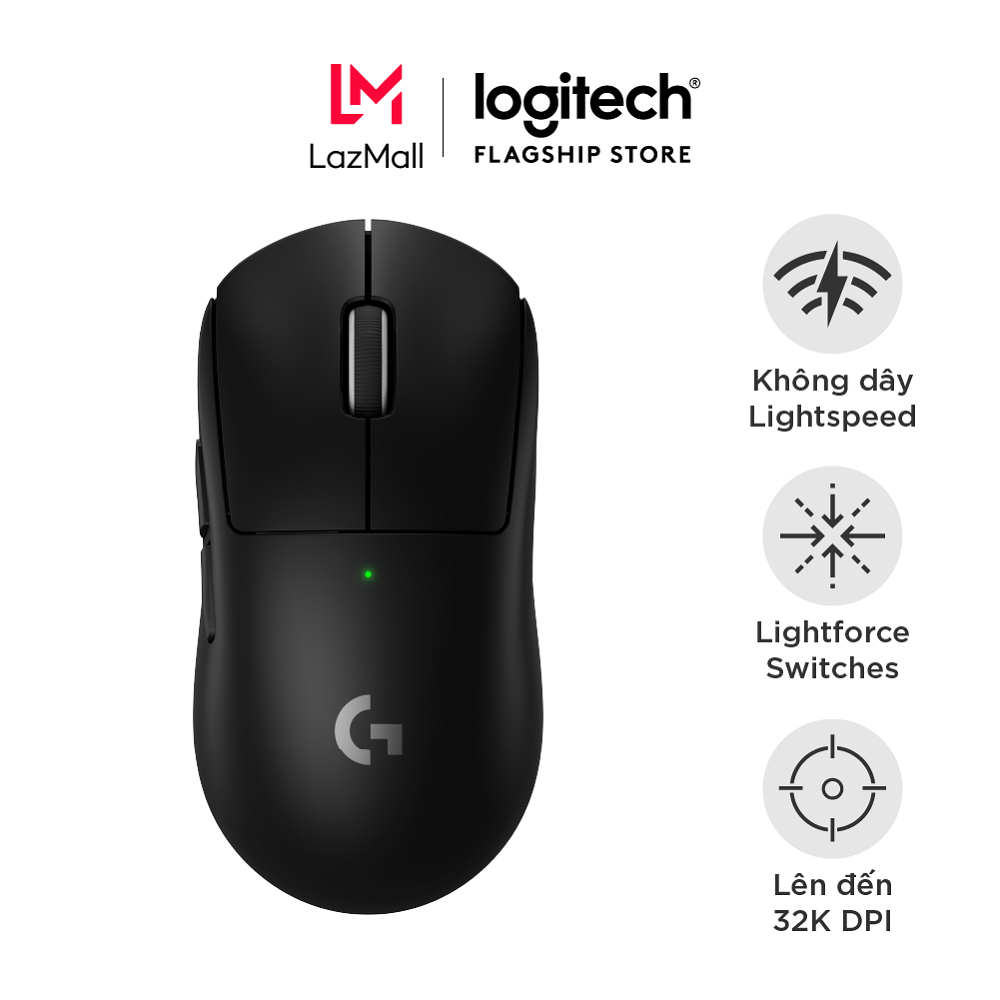Chuột gaming Logitech G PRO X SUPERLIGHT 2 Lightspeed - Nhẹ 60g Switch LightForce Cảm biến Hero 2 DP