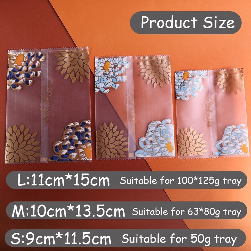 Túi đựng bánh trung thu thỏ mờ 50g /75g/ 125g 100c