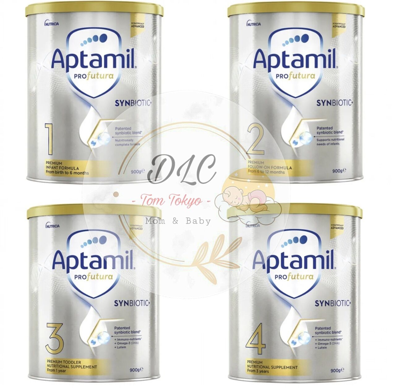 Sữa Aptamilk Úc đủ số lon 900gram