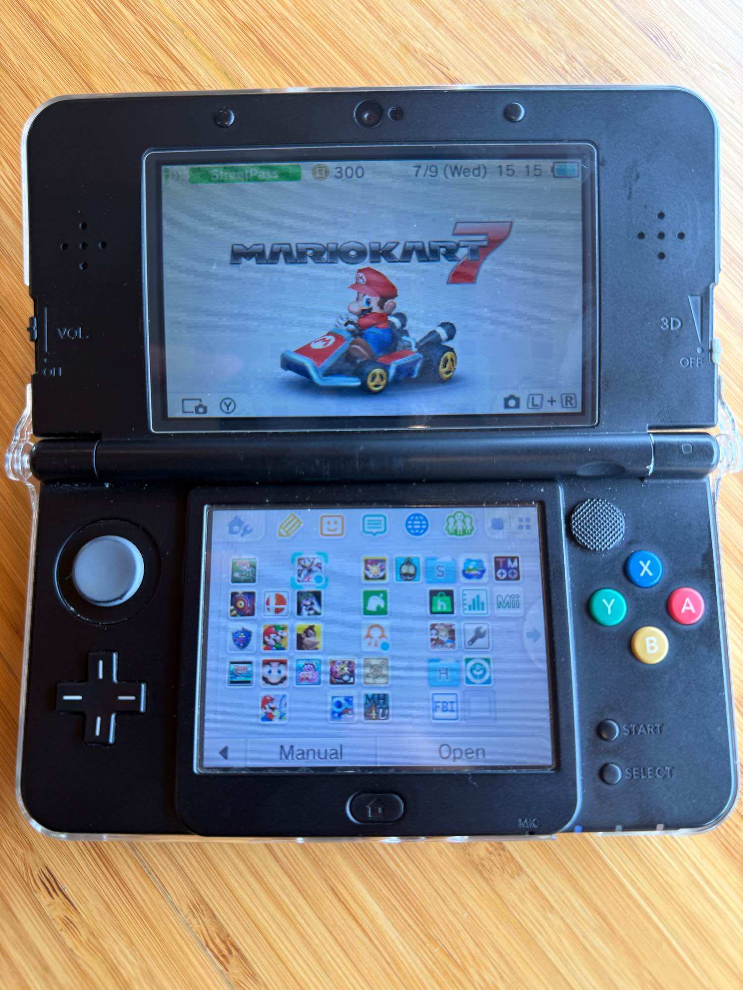 Máy game Nintendo New 3DS 32GB (2nd) N3ds LL có cài game, màn dưới ips có dán