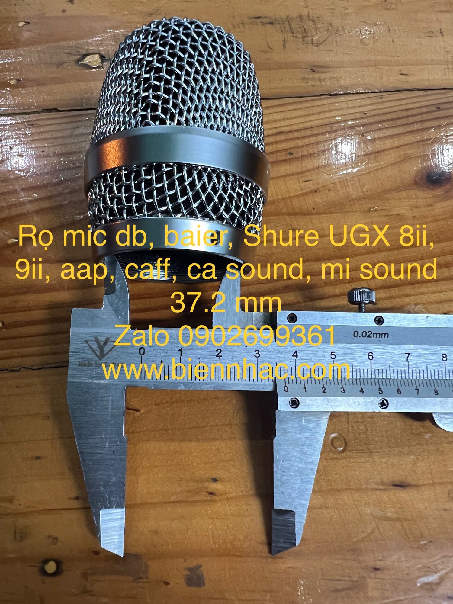 Rọ mic baier, aap, Shure ugx ii vàng đồng