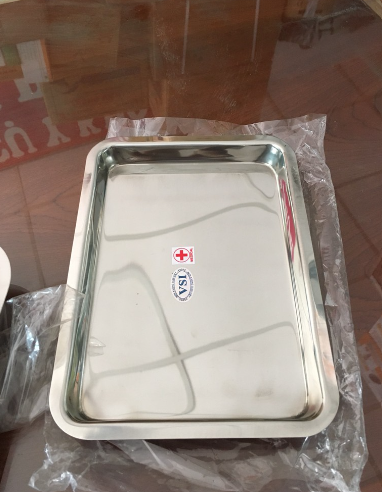 Khay inox y tế nhiều size lớn, nhỏ (Khay đúc)