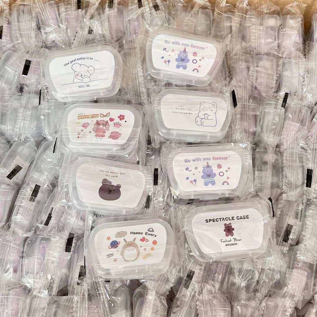 Khay gương mini đựng kính áp tròng