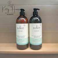 Set dầu gội và dầu xả Sukin Natural Balance chai 1 lít