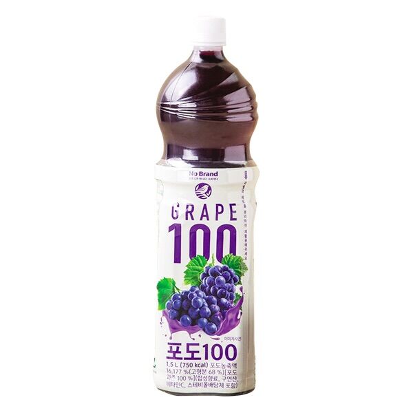 Nước ép nho nguyên chất no brand chai 1.5l