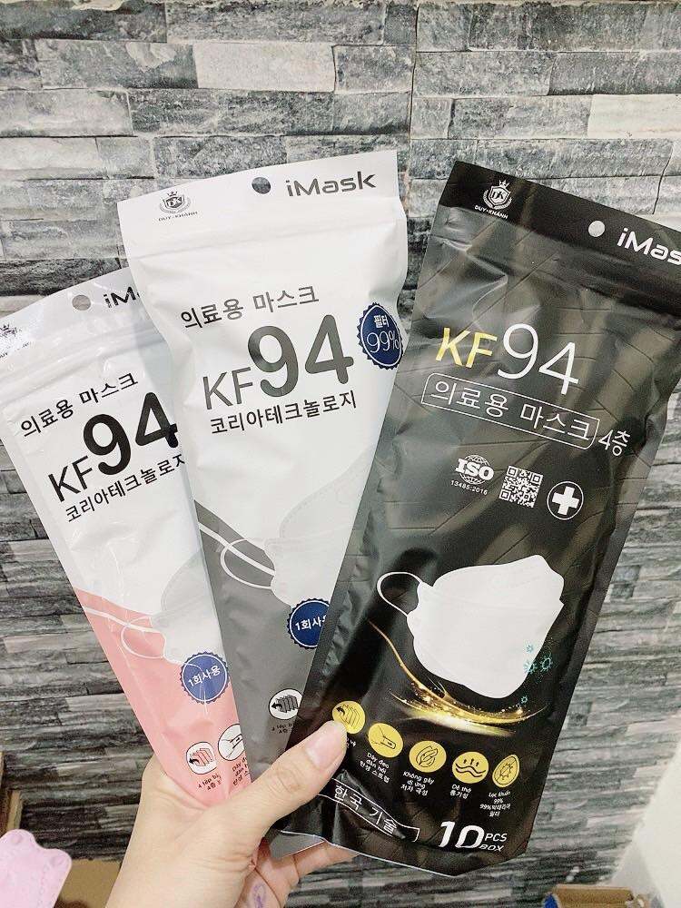 Sỉ 300 chiếc khẩu trang y tế KF94 (4d) Duy Khánh