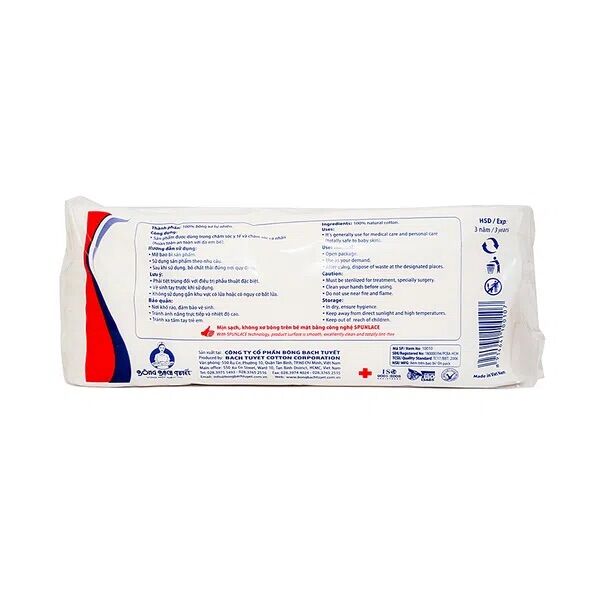 Bông Y Tế Thấm Nước Bạch Tuyết 100G