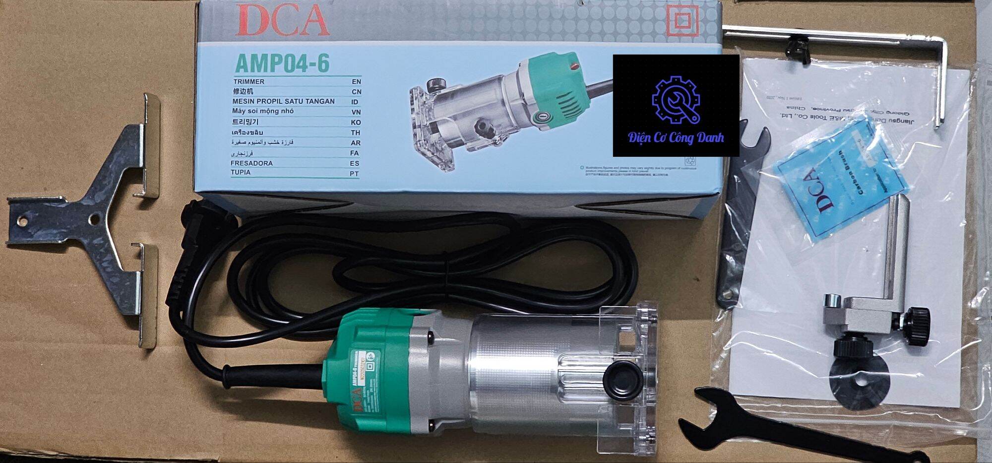 Máy soi mộng nhỏ/ máy phay cầm tay 6,35mm dca amp04-6