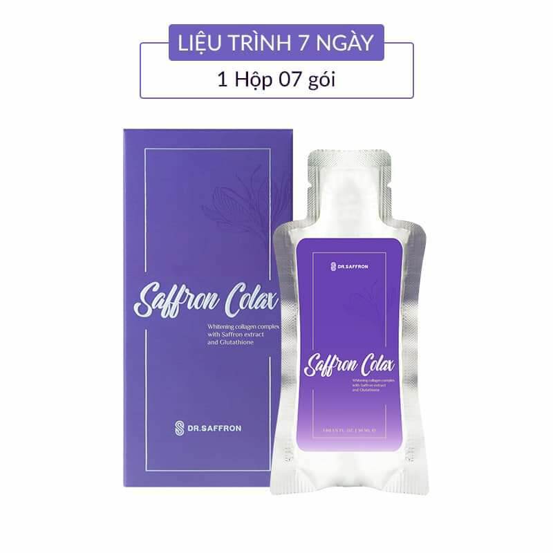 Saffroon colax collagen tươi 7 gói uống liền 3.500mg collagen