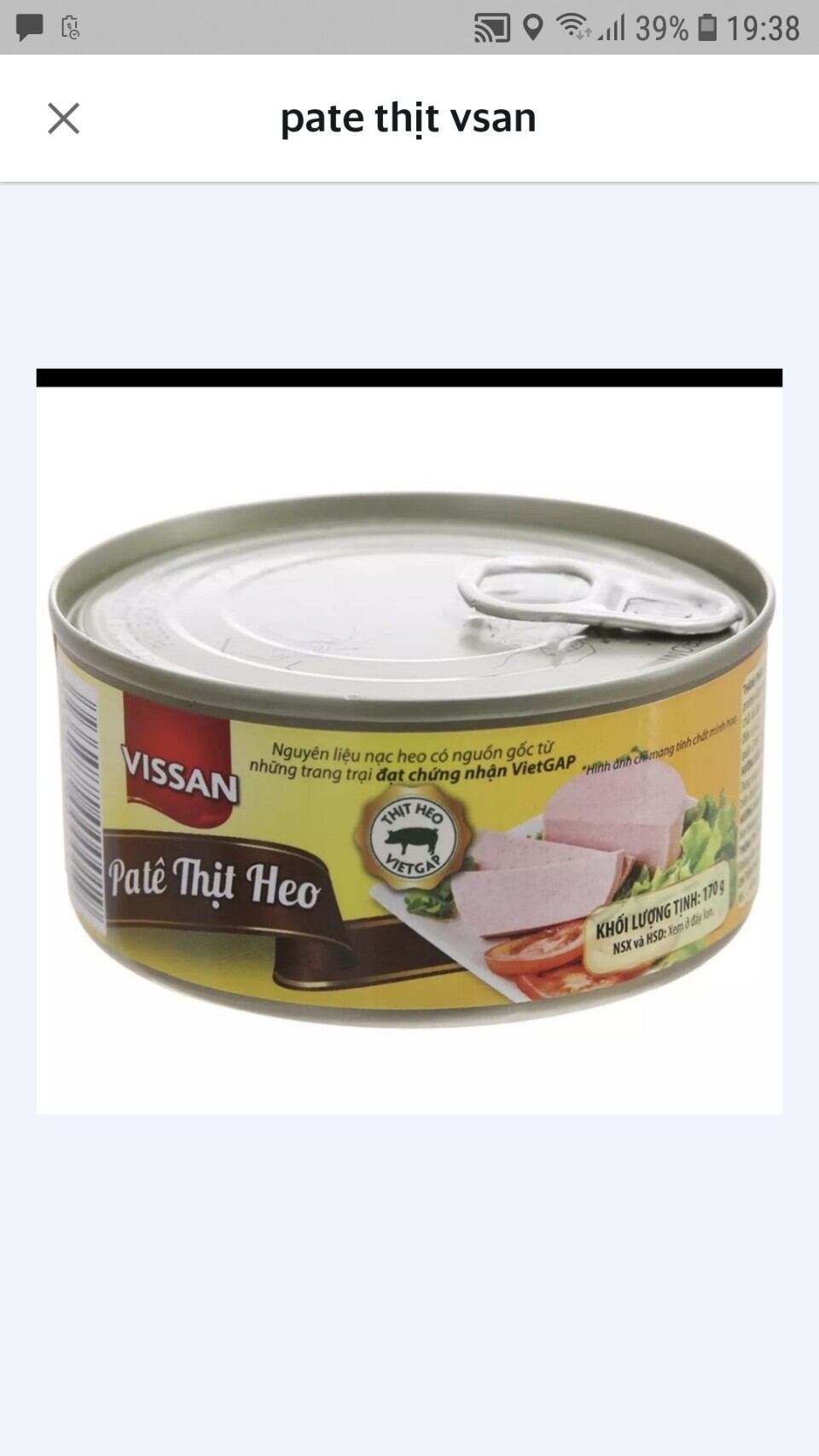 Patê thịt heo vissan