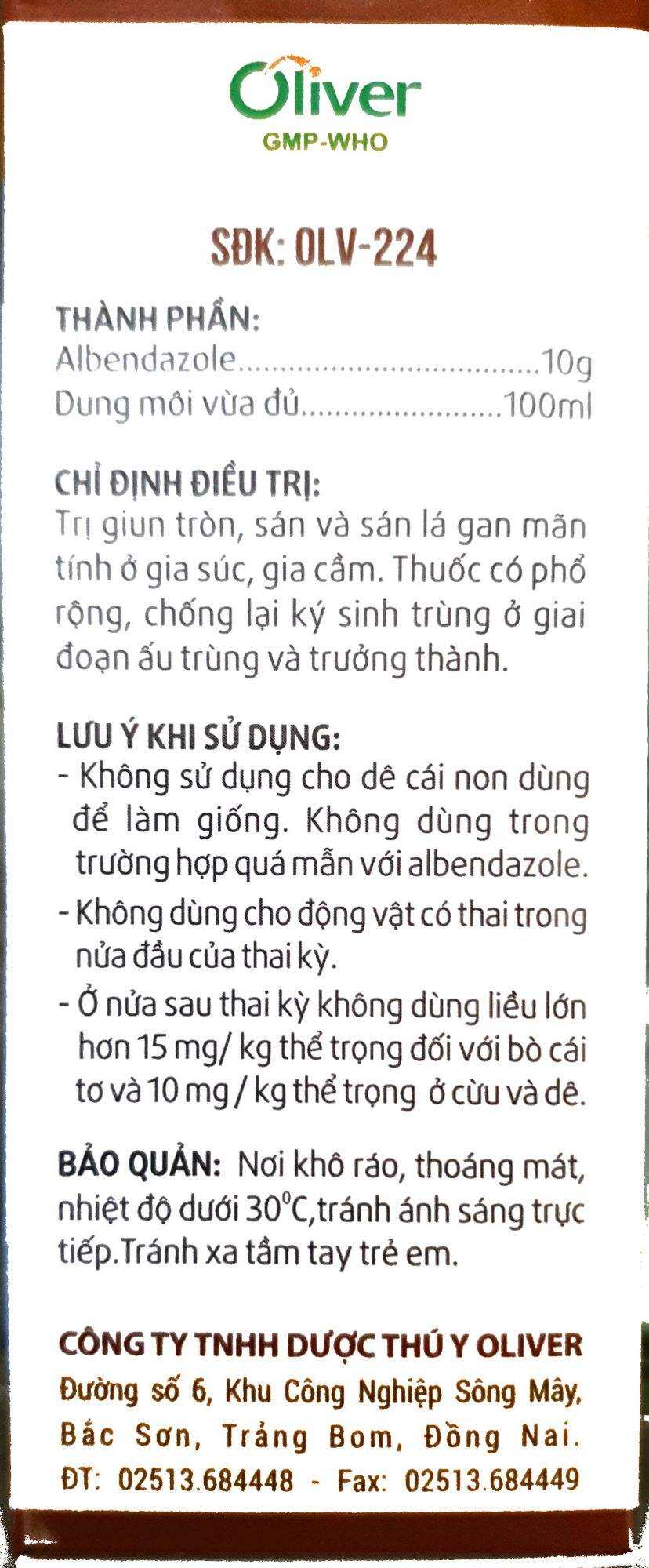 Albensol (100ml) - Dung dịch uống sổ giun sán thế hệ mới cho gà đá, vịt (Albendazole)