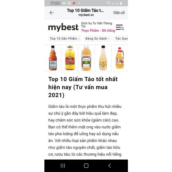 Giấm táo Kim Ngân