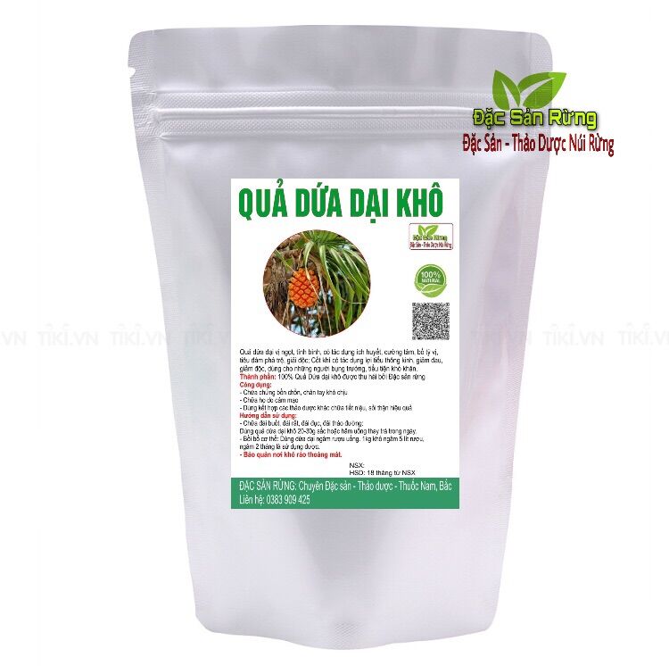1KG Quả Dứa DẠI  KHÔ - Hết Sỏi Thận Lợi tiểu