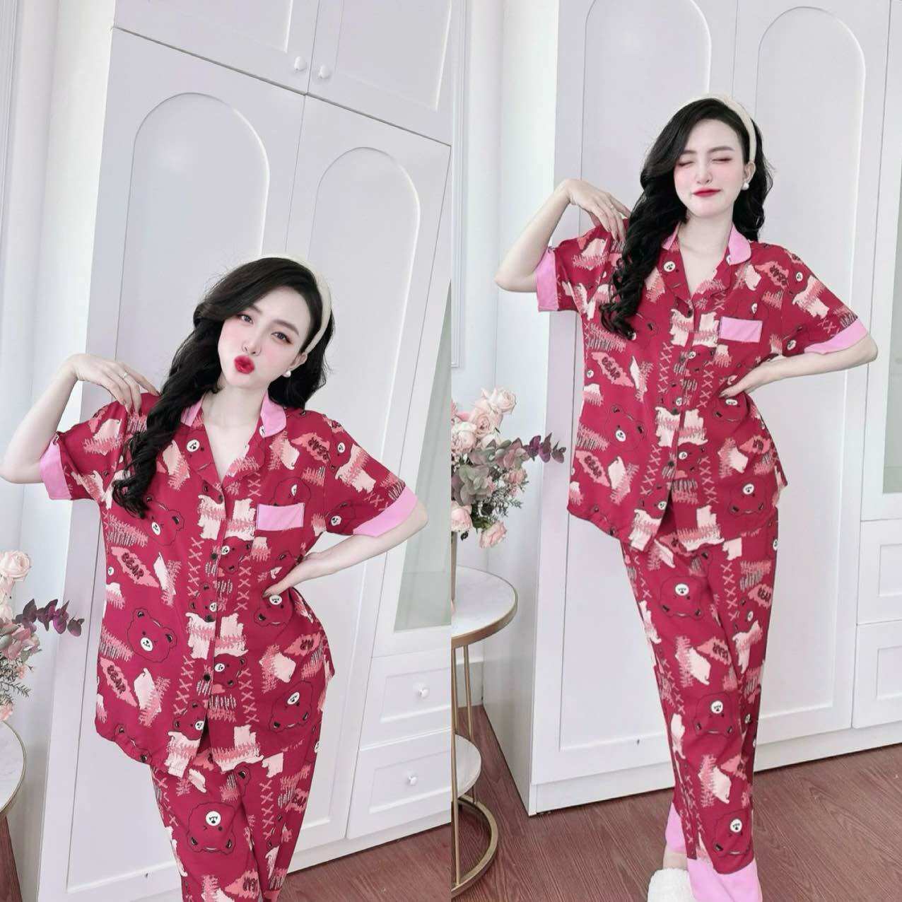 Đồ bộ Lụa Nhật sang trọng Bigsize 50-100kg chất mềm rũ Y