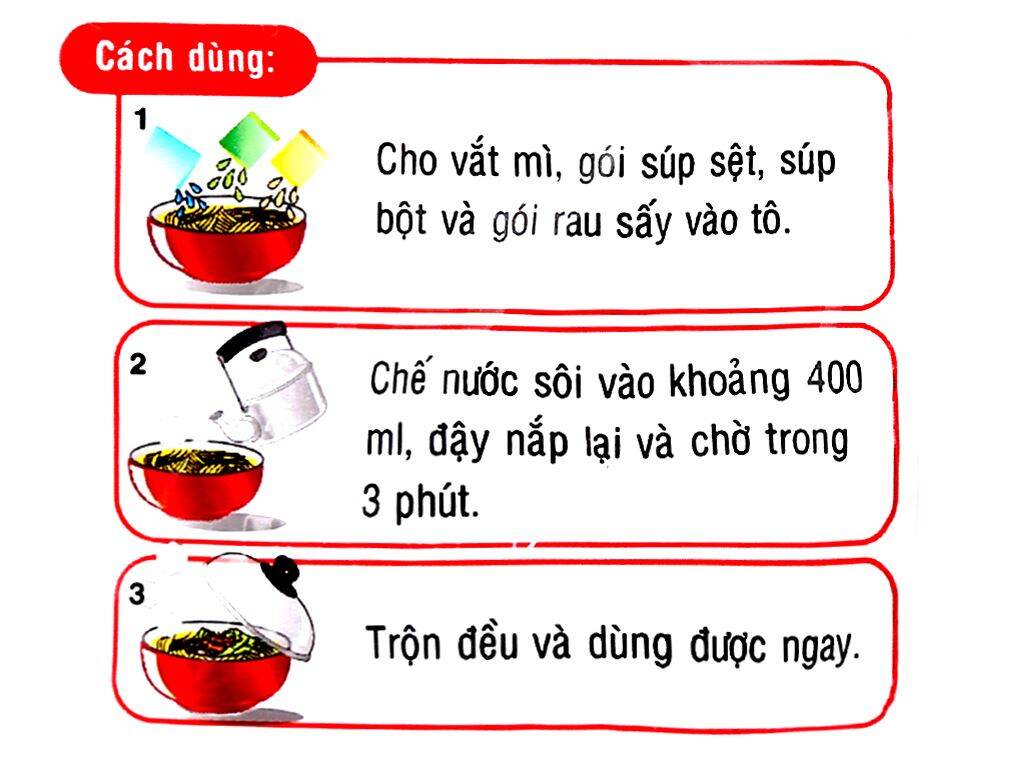 Combo 4 gói mì Đệ Nhất thịt bằm Acecook gói 83gr