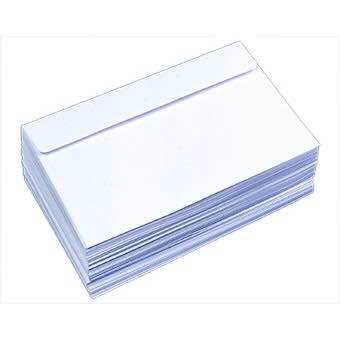 Xấp cái 100 bao bì thư trắng có keo 12x22cm, phong bì thư 80g