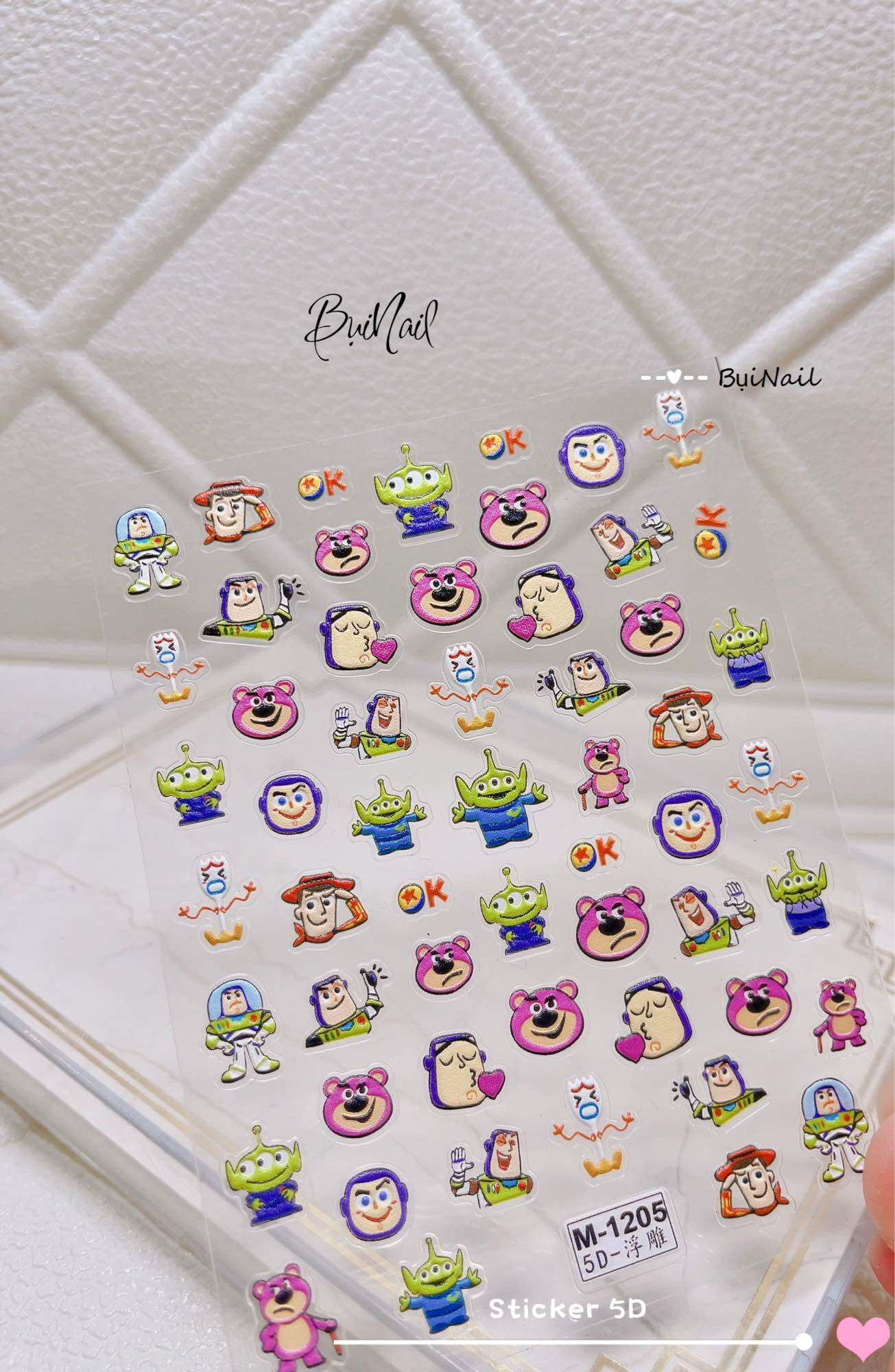 STICKER NỔI 5D MẪU MỚI