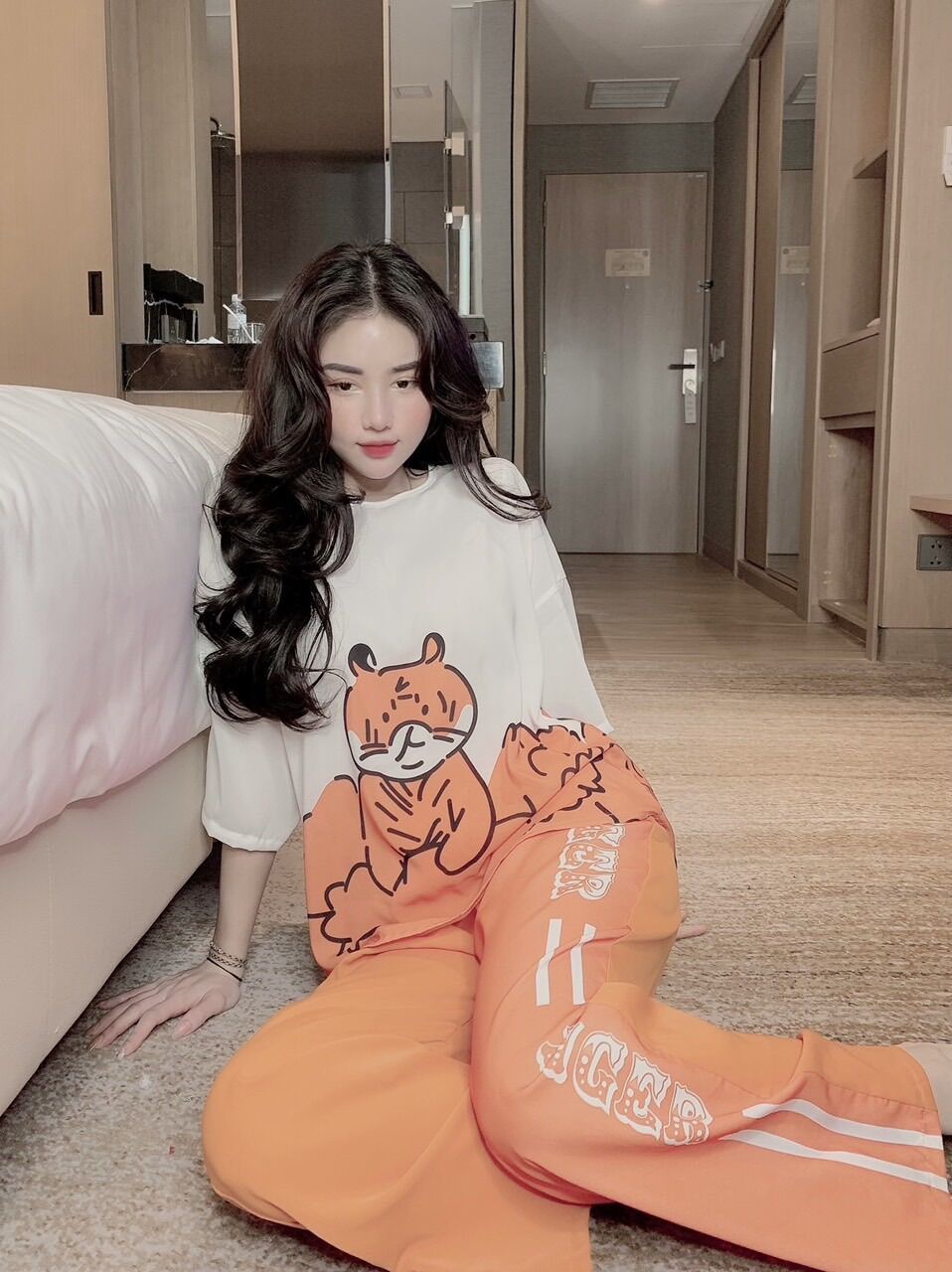 Bộ mago hổ cam Chất vải siêu mềm