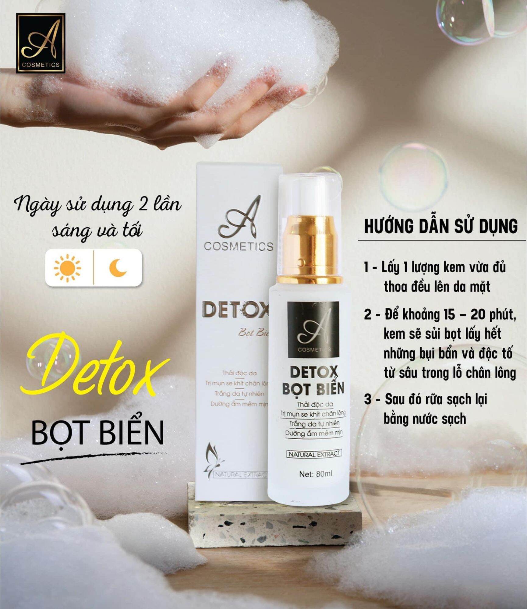 Detox bọt biển A Comestic sale giá rẻ sập sàn