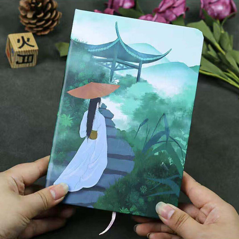 Ah Fu's House Gusu Sách Nhật Ký Phong Cách Cổ Xưa Trung Quốc Với Nhiều Trang Đầy Màu Sắc Tạp Chí Cô Gái Dễ Thương Sổ Tay Cổ Điển