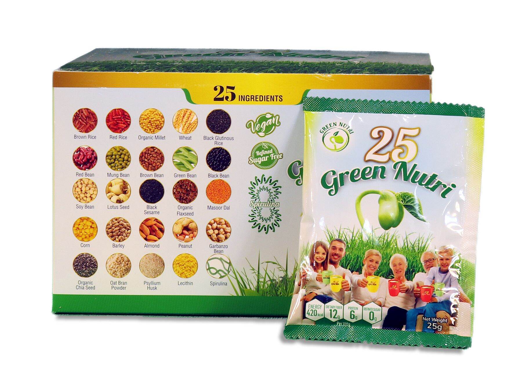 Sữa hạt ngũ cốc 25 Green Nutri Lon 750G
