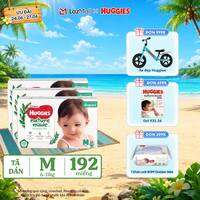 [Chỉ 25-29.06 QUÀ TẶNG ĐƠN 399K](Mua 1 tặng 1) Combo 3 Tã/Bỉm dán HUGGIES PLATINUM NatureMade M64 (6-11kg)-Gói Jumbo 64 miếng