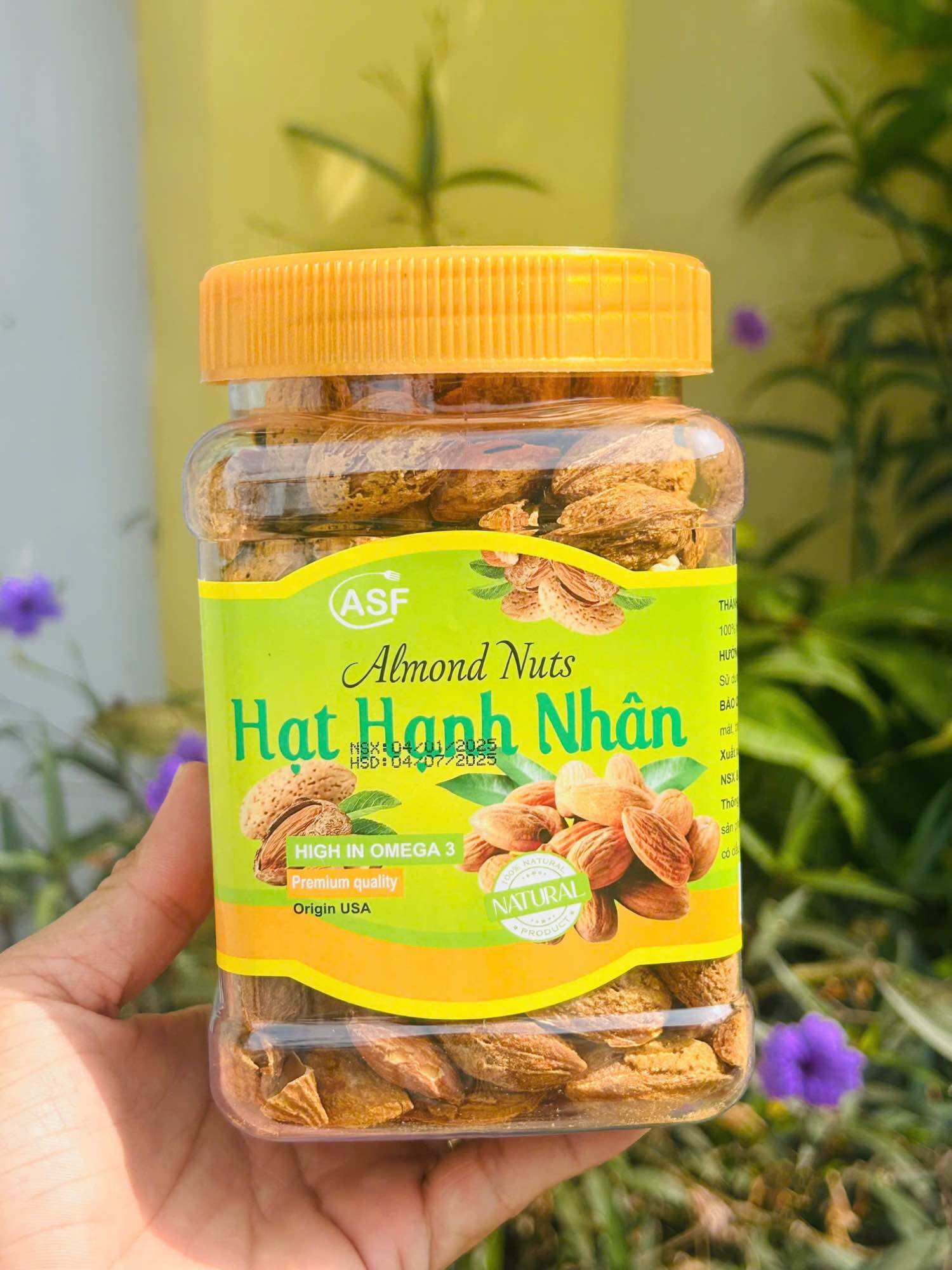 HẠT HẠNH NHÂN RANG BƠ vỏ mỏng 450g
