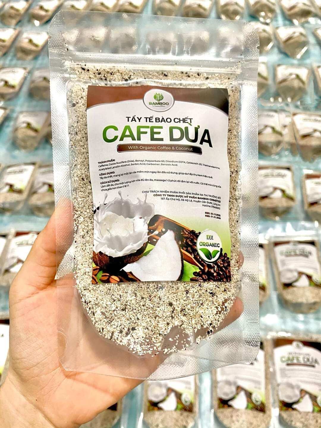 Tẩy Tế Bào Chết Cafe Dừa Bamboo