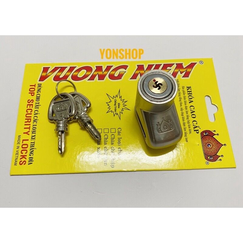 Khoá đĩa xe máy chìa xoắn chống trộm hàng cao cấp chính hãng vương niệm