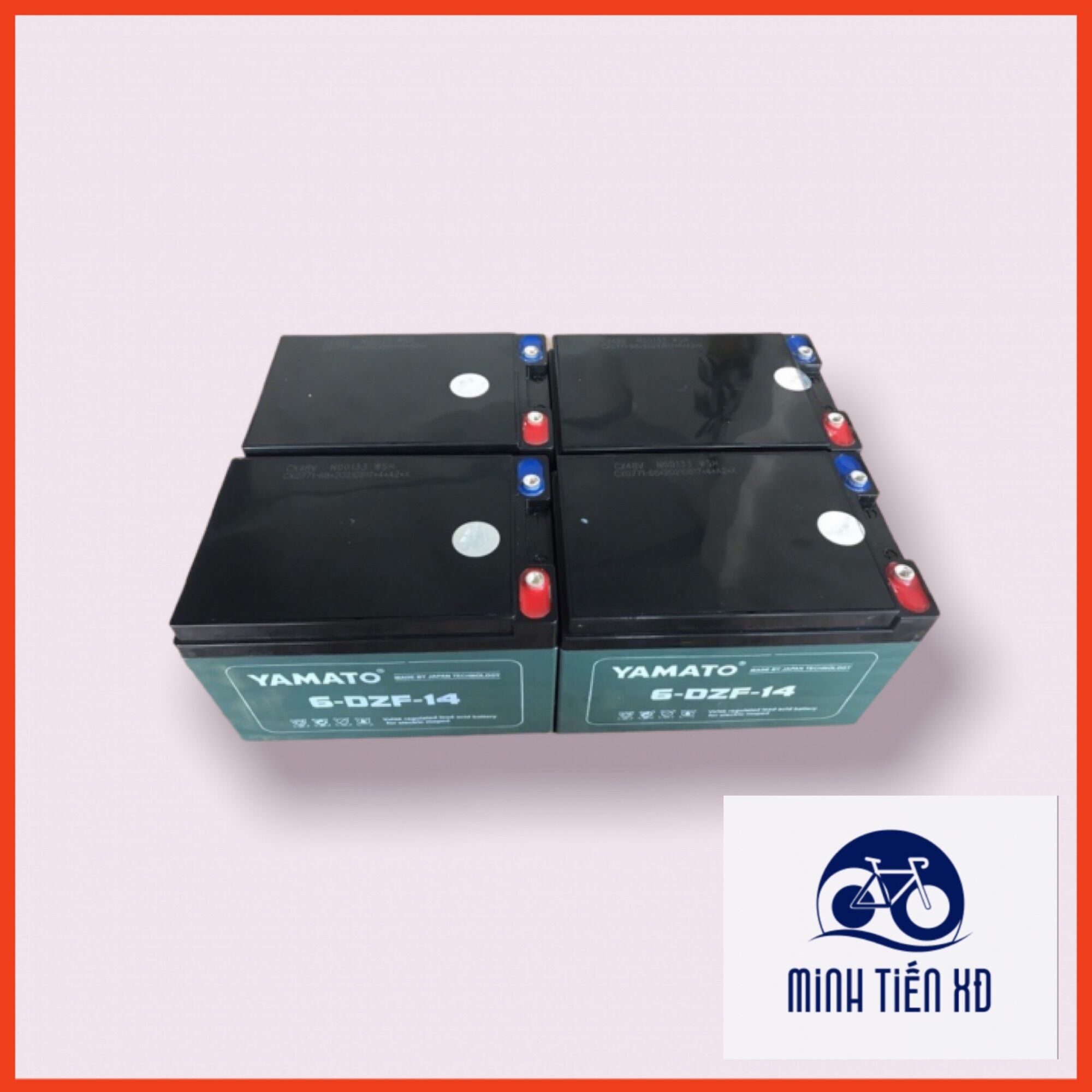 Ắc quy Yamato 12v14ah giá 4 bình