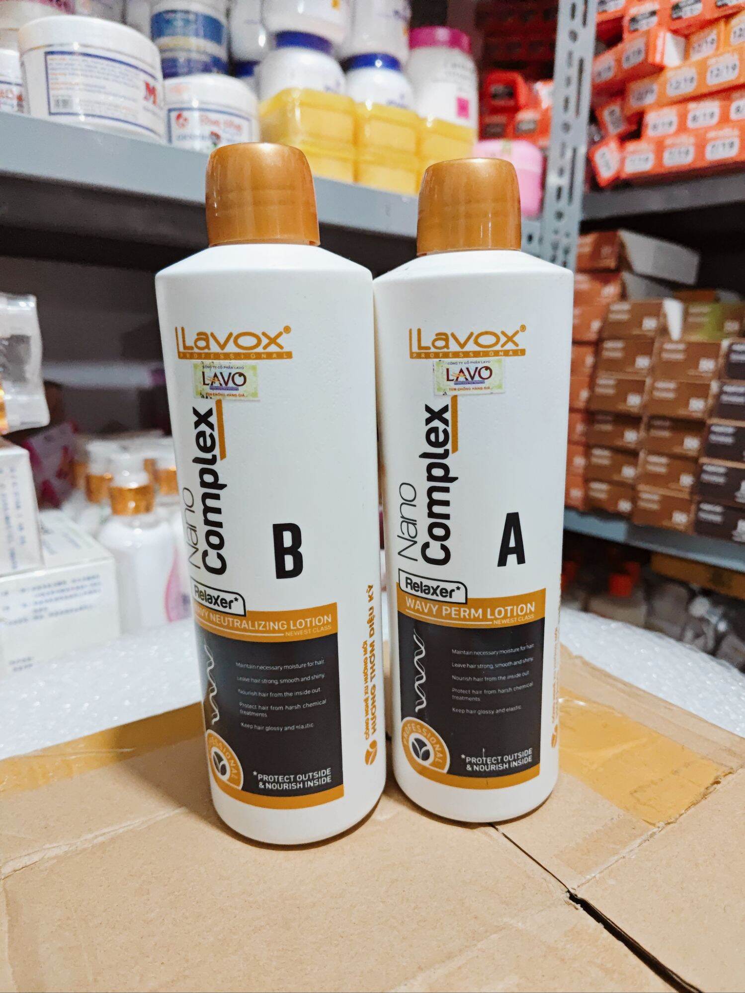 Bộ uốn tóc siêu sóng lavox nano complex 500ml x 2