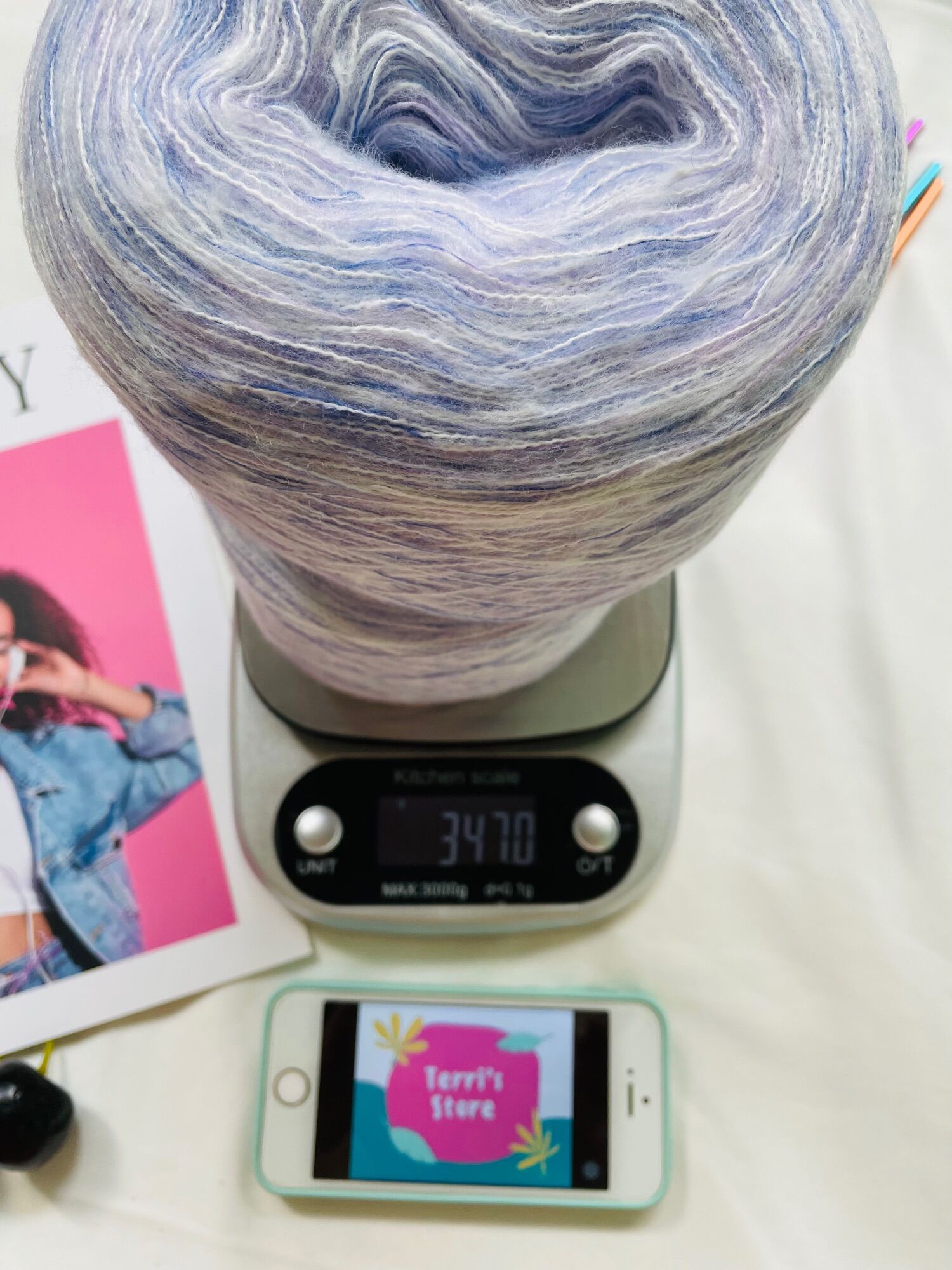 Yarn - Len Mohair- Sợi mảnh và đẹp - Siêu ấm Siêu dôi sợi - Cỡ sợi 1.0mm | Terri Store
