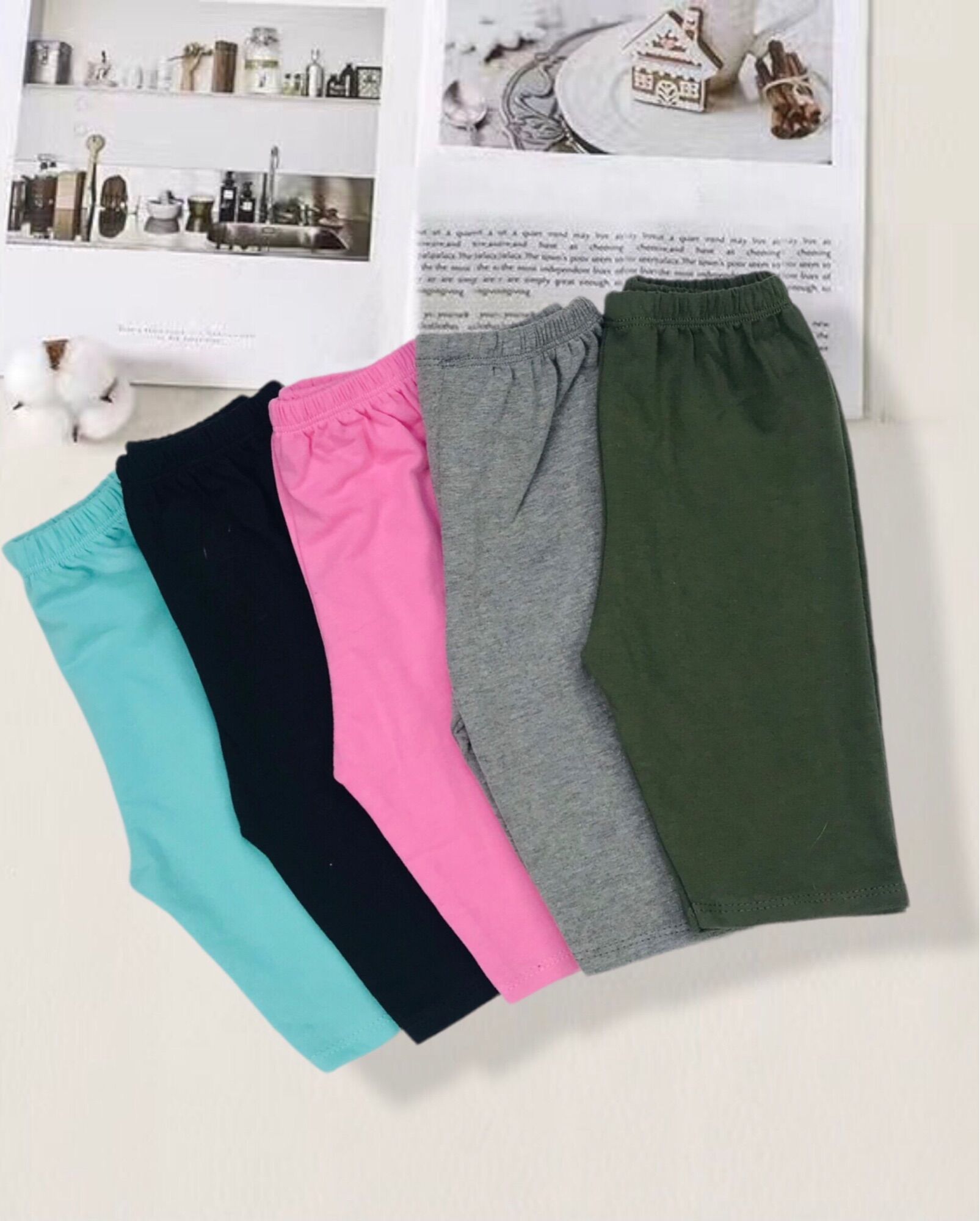 Siêu phẩm quần legging lửng cho bé gái