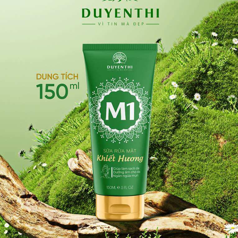 Sữa Rửa Mặt Mụn Khiết Hương M1 Duyên Thị Bách Y Sâm Mẫu Mới Nhất 150ml