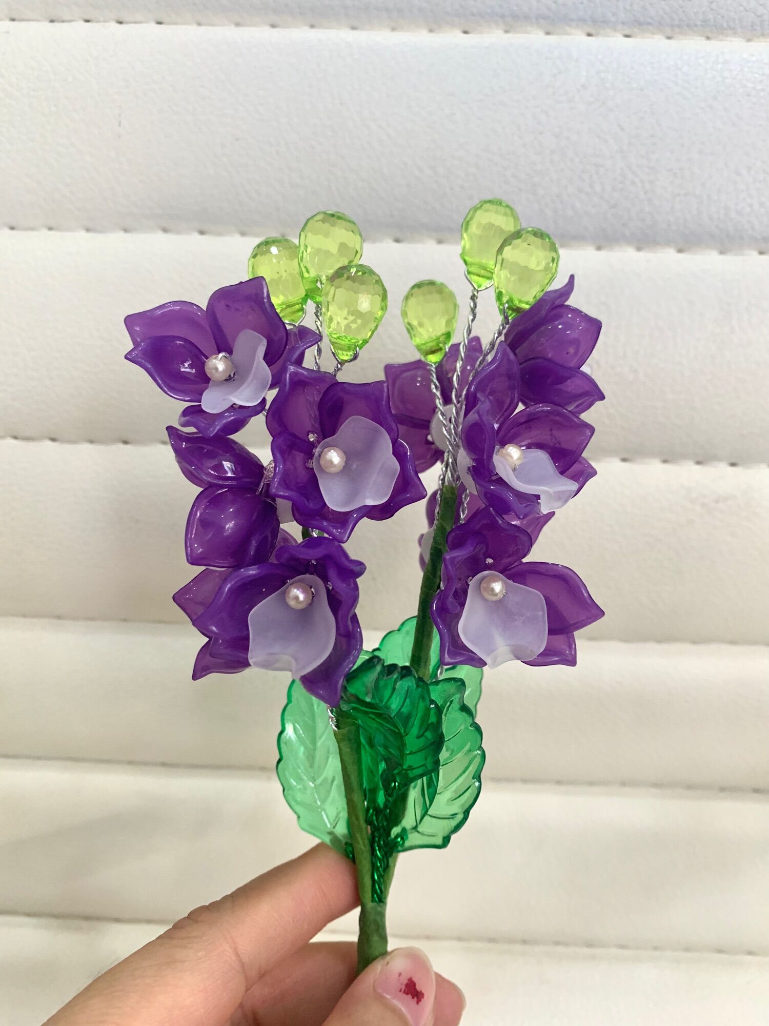 Bụi hoa pha lê mini ( không chậu) cao 13 cm