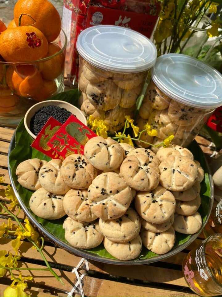 200g bánh hạnh nhân mè đen
