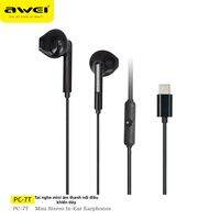 Awei | Tai Nghe Half-in-ear Có Dây Type-C với Âm Thanh Stereo HiFi